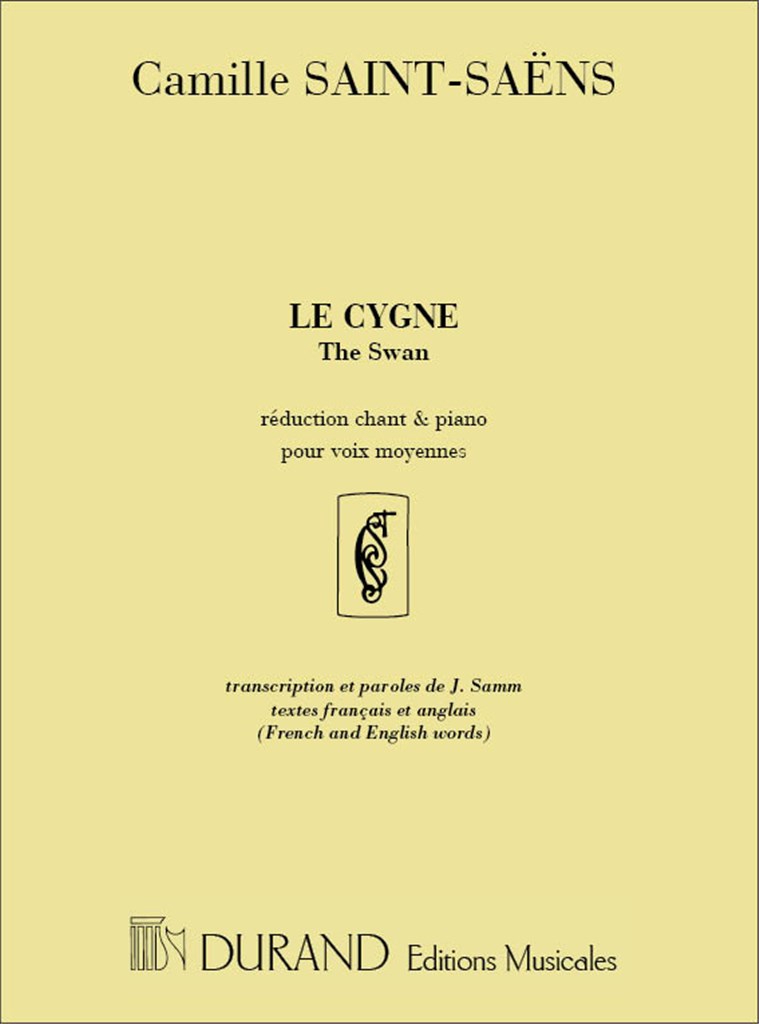 Le Cygne The Swan Reduction Chant Et Piano